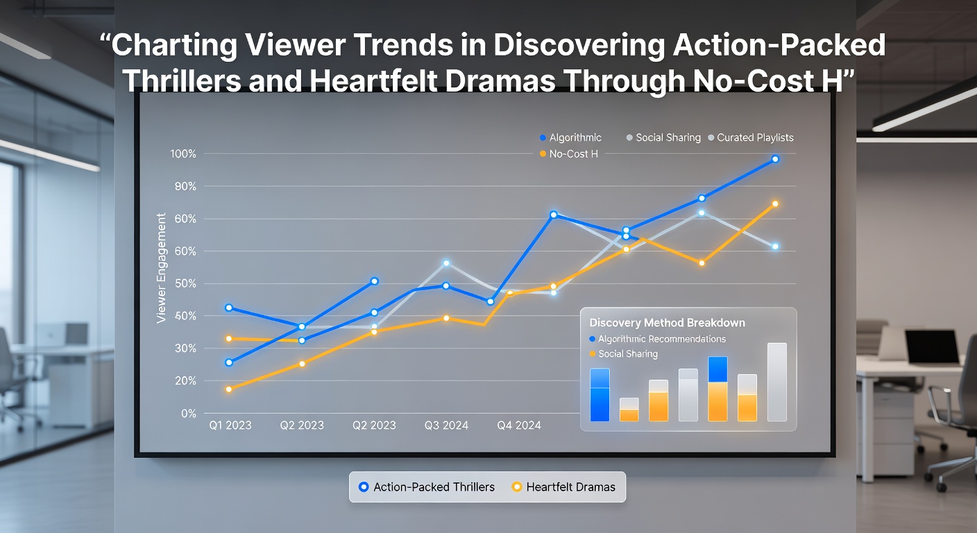 Audience engagement data displayed on a dashboard tracking thriller and drama viewing habits