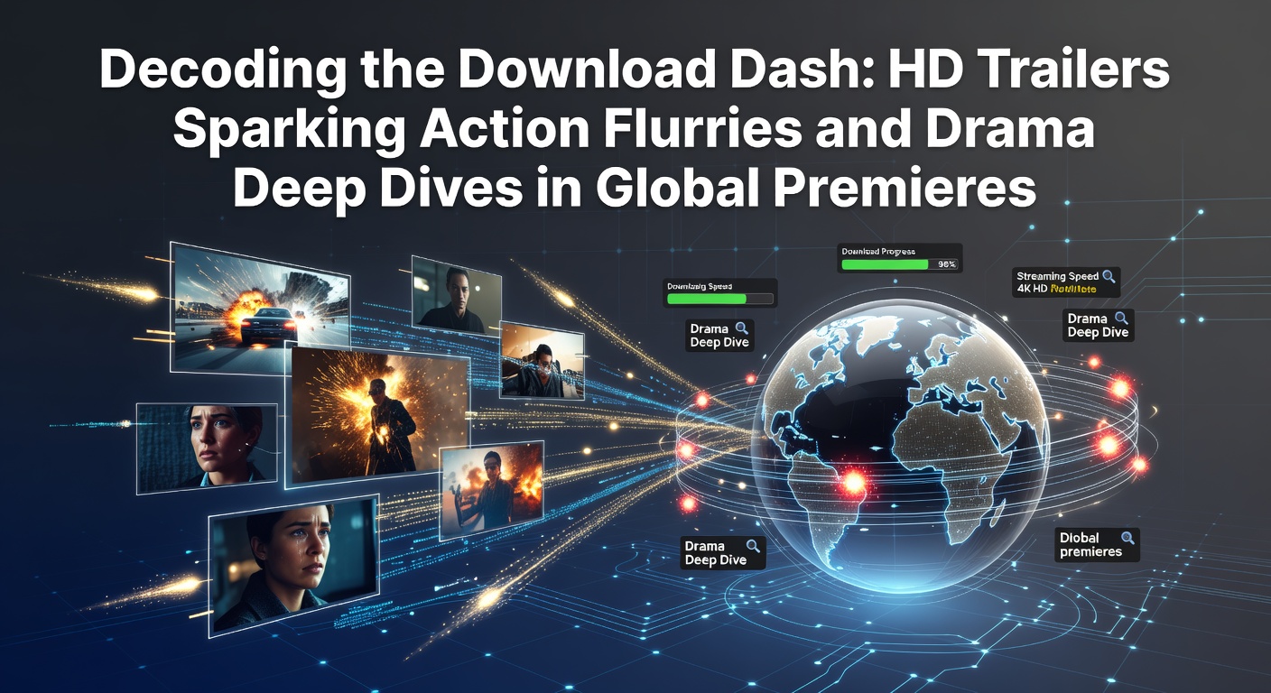 Dynamic HD trailer frame from a global action premiere, capturing explosive scenes that drive viewer surges