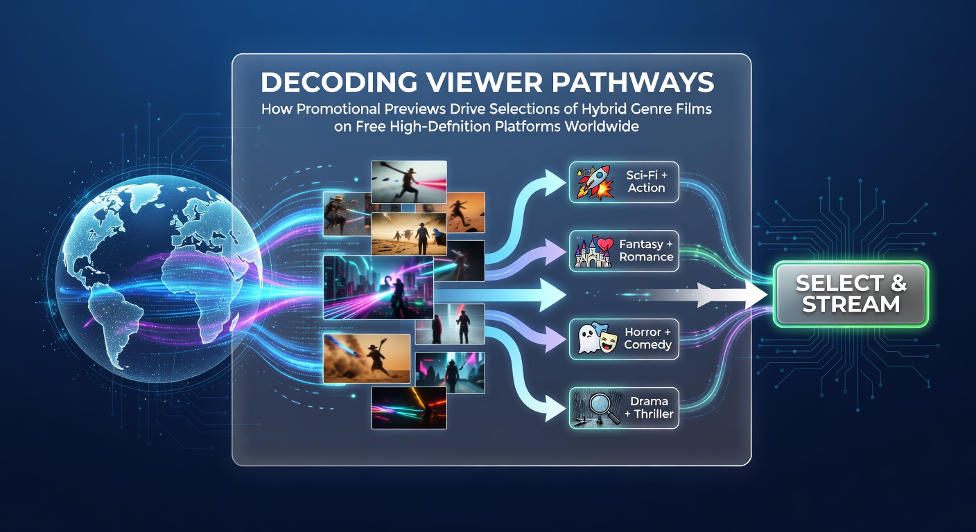 Global viewers engaging with promotional previews for hybrid genre films on free HD streaming platforms
